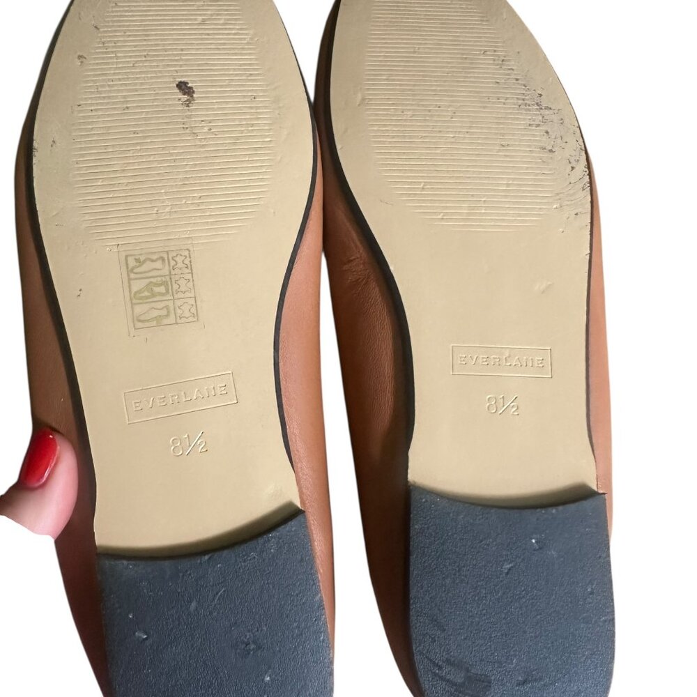 Everlane Women's Tan Leather Ballet Flats - Picture 7 of 9